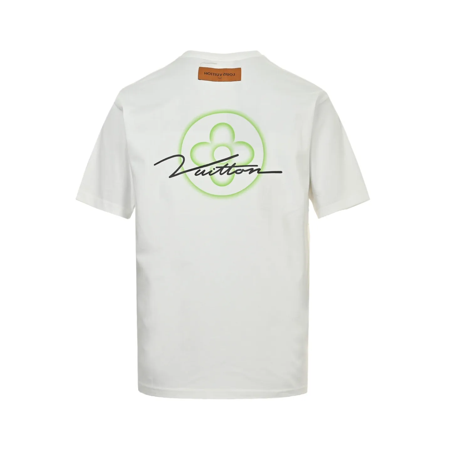 Louis Vuitton/Louis Vuitton 25ss four-leaf clover letter printed short sleeves on the back